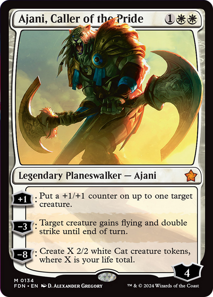 Ajani, Caller of the Pride [Foundations] - Evolution TCG