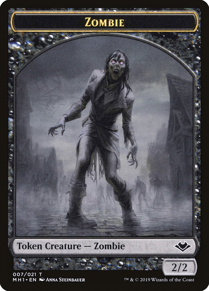 Zombie (007) // Myr (019) Double-Sided Token [Modern Horizons Tokens] - Evolution TCG