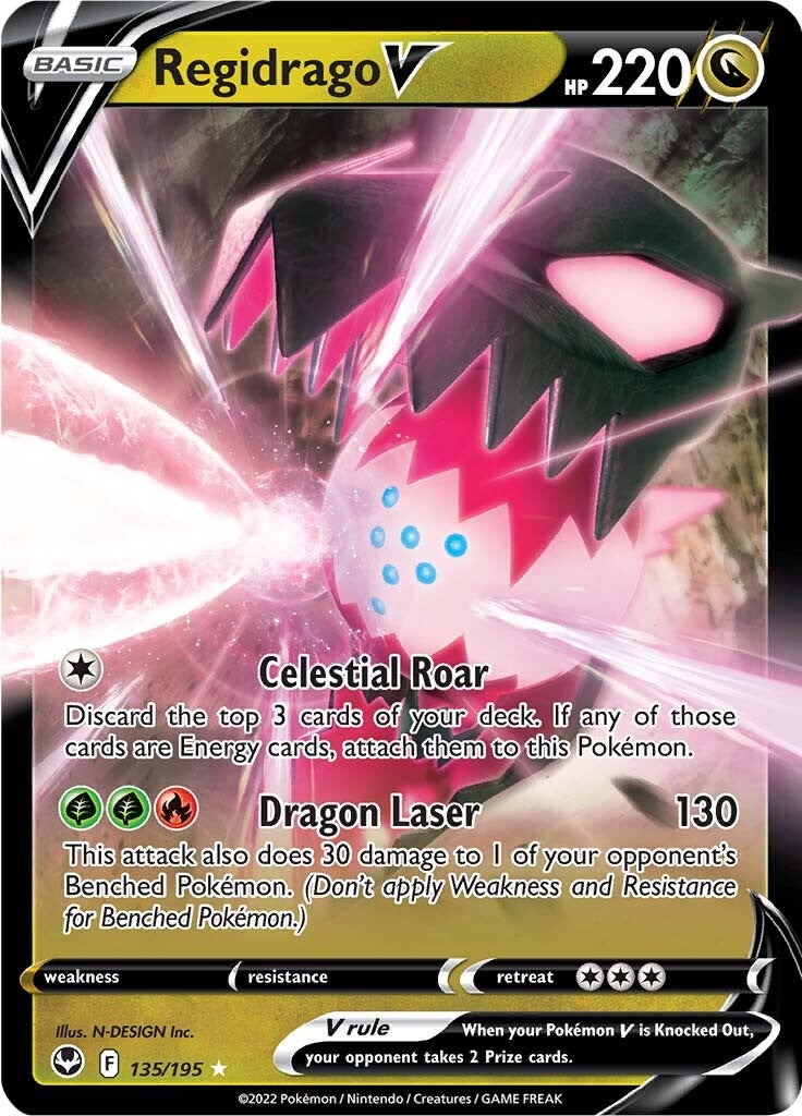 Regidrago V (135/195) [Sword & Shield: Silver Tempest] - Evolution TCG