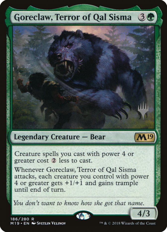Goreclaw, Terror of Qal Sisma (Promo Pack) [Core Set 2019 Promos] - Evolution TCG
