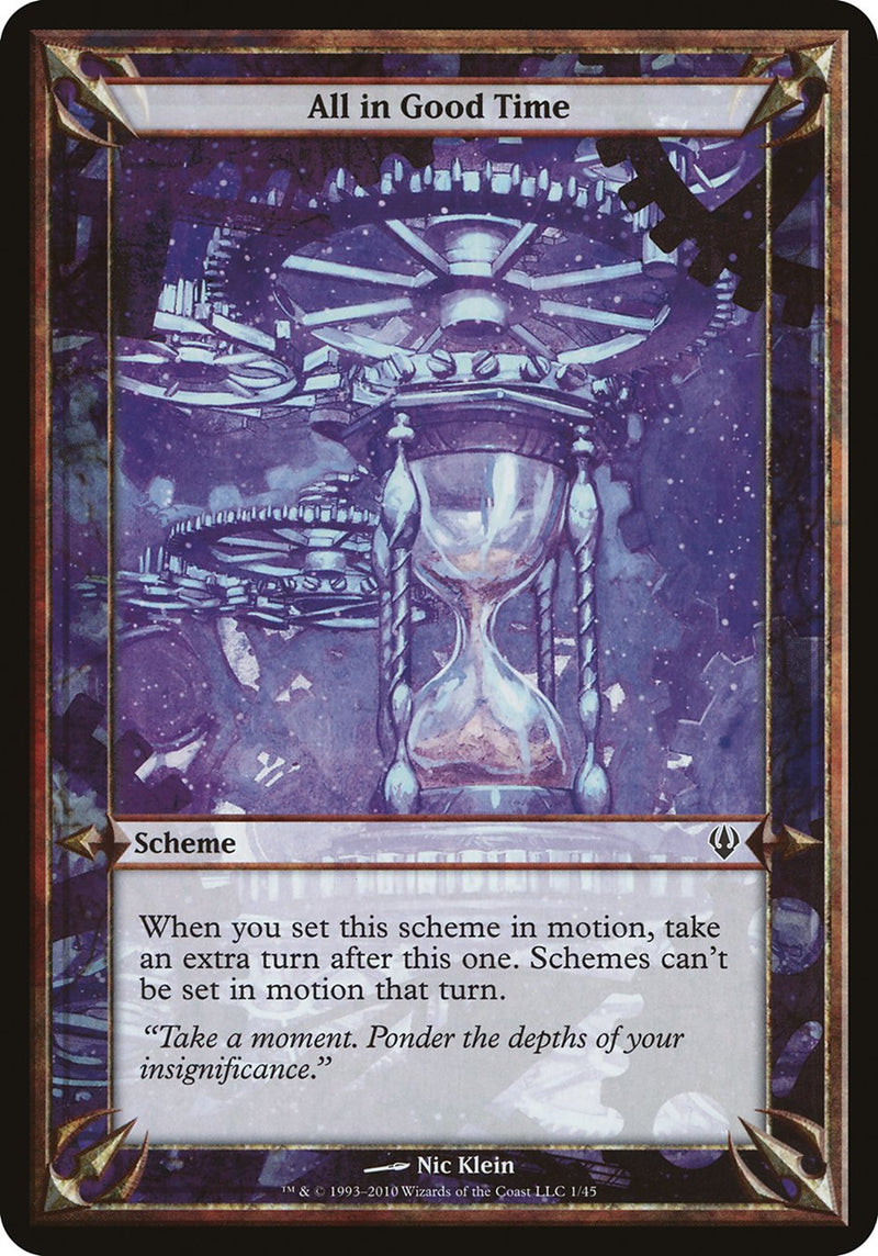 All in Good Time (Schemes) [Archenemy Schemes] - Evolution TCG