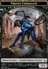 Proven Combatant // Zombie Double-Sided Token [Hour of Devastation Tokens] - Evolution TCG