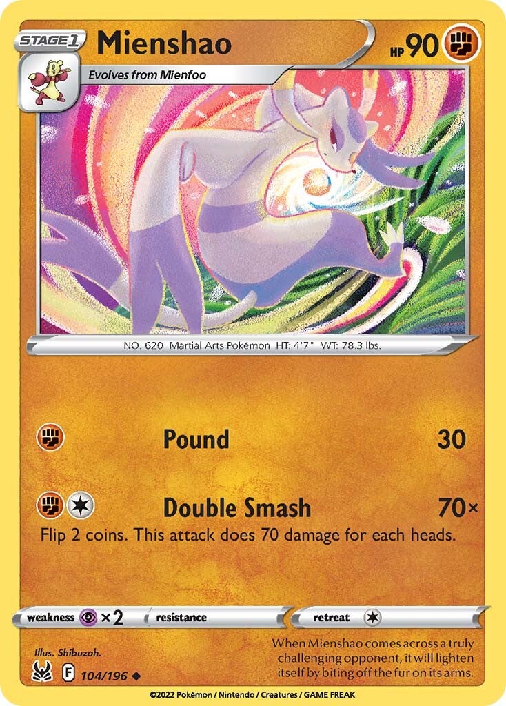 Mienshao (104/196) [Sword & Shield: Lost Origin] - Evolution TCG