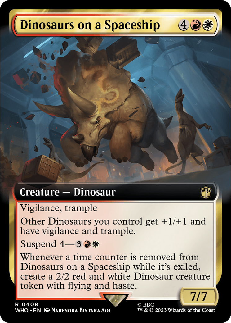 Dinosaurs on a Spaceship (Extended Art) [Doctor Who] - Evolution TCG