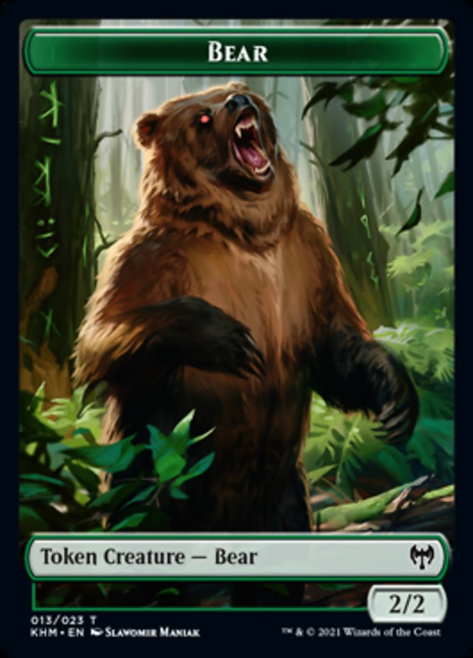 Bear Token [Kaldheim Tokens] - Evolution TCG