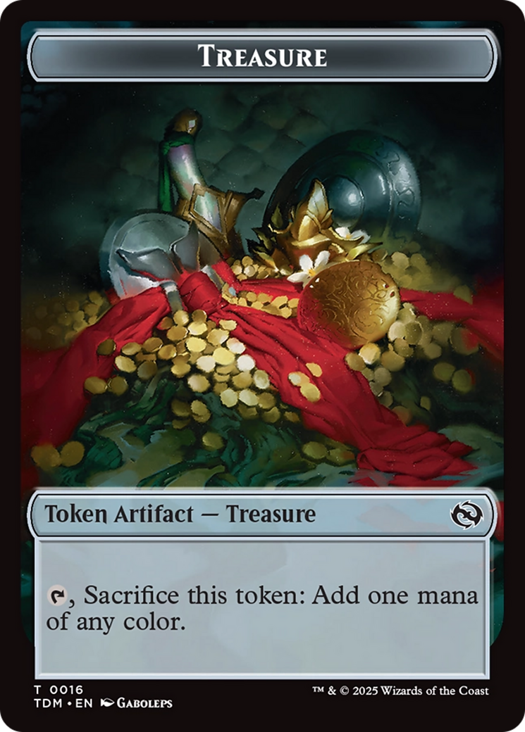 Zombie Druid // Treasure Double-Sided Token [Tarkir: Dragonstorm Tokens] - Evolution TCG
