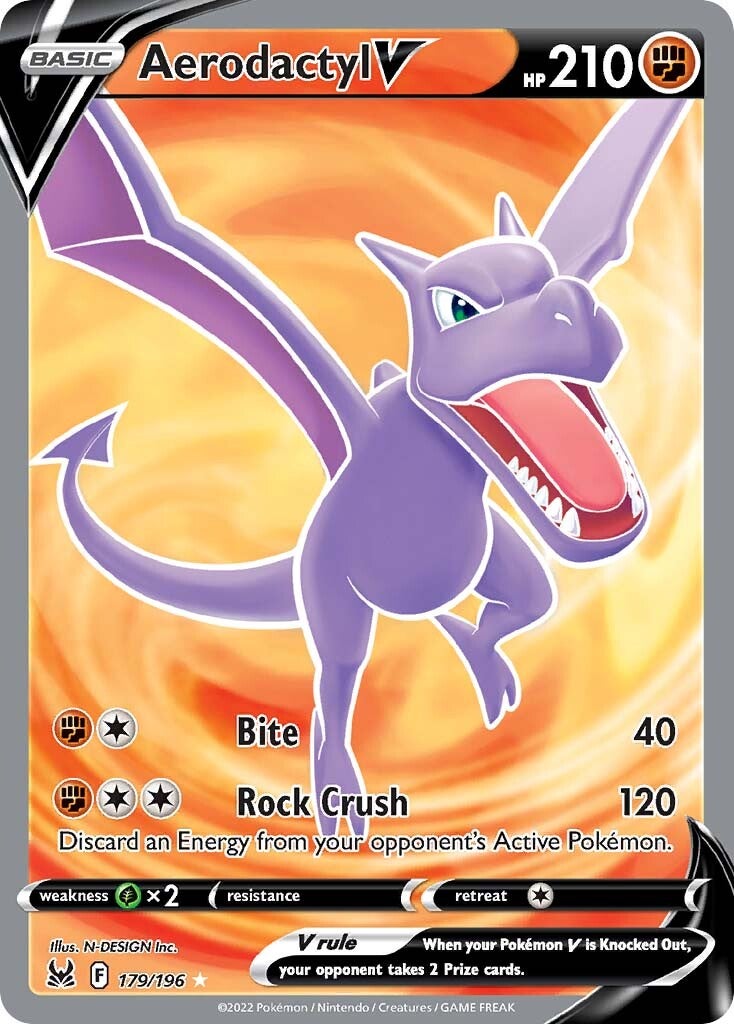 Aerodactyl V (179/196) [Sword & Shield: Lost Origin] - Evolution TCG