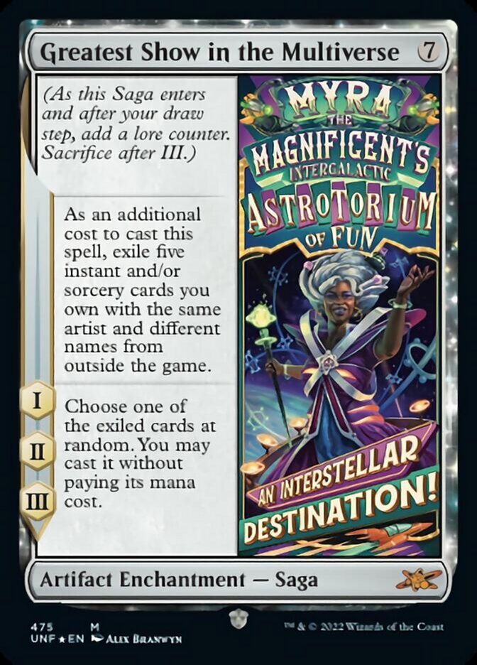 Greatest Show in the Multiverse (Galaxy Foil) [Unfinity] - Evolution TCG