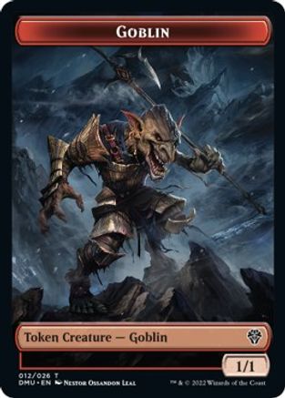 Zombie Knight // Goblin Double-Sided Token [Dominaria United Commander Tokens] - Evolution TCG