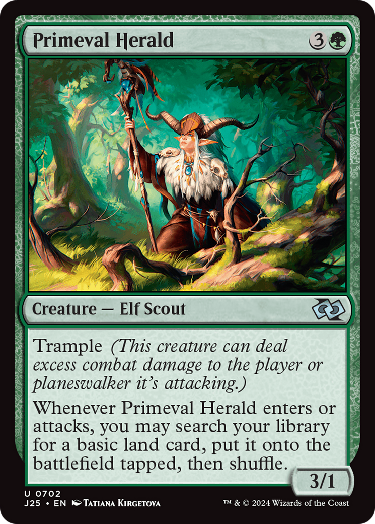 Primeval Herald [Foundations Jumpstart] - Evolution TCG