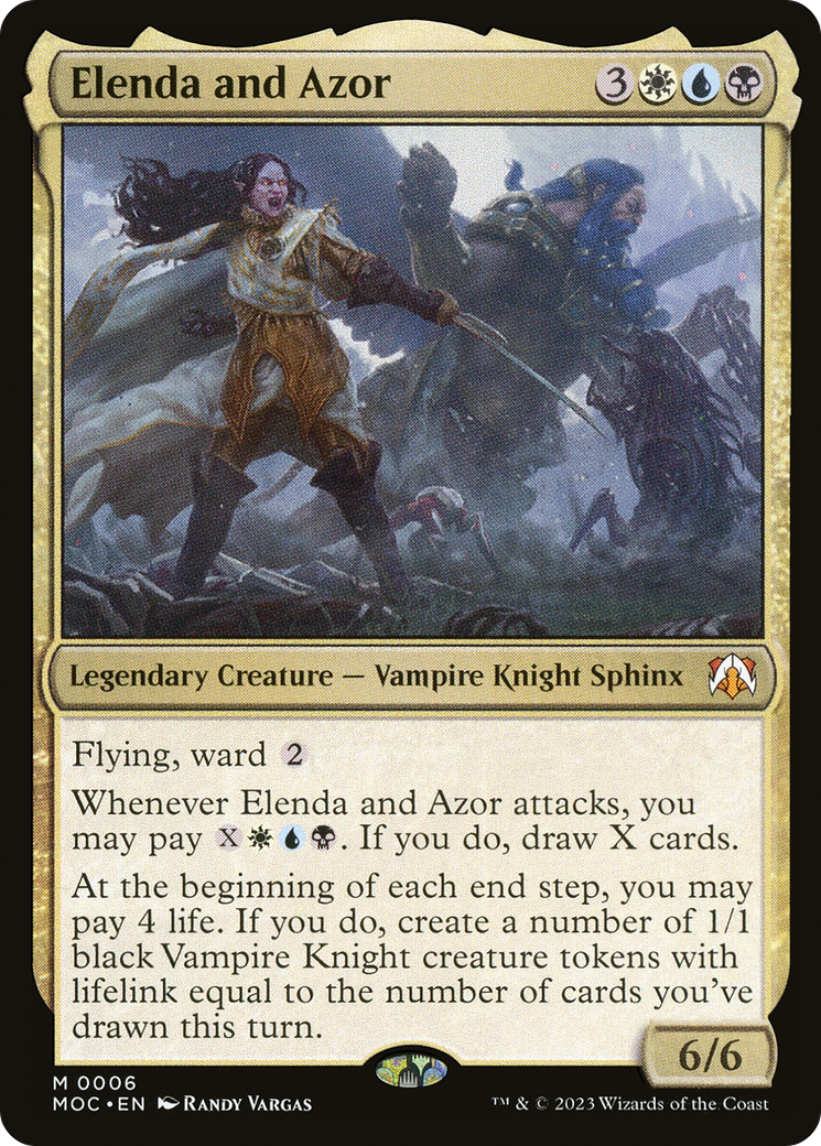 Elenda and Azor [March of the Machine Commander] - Evolution TCG