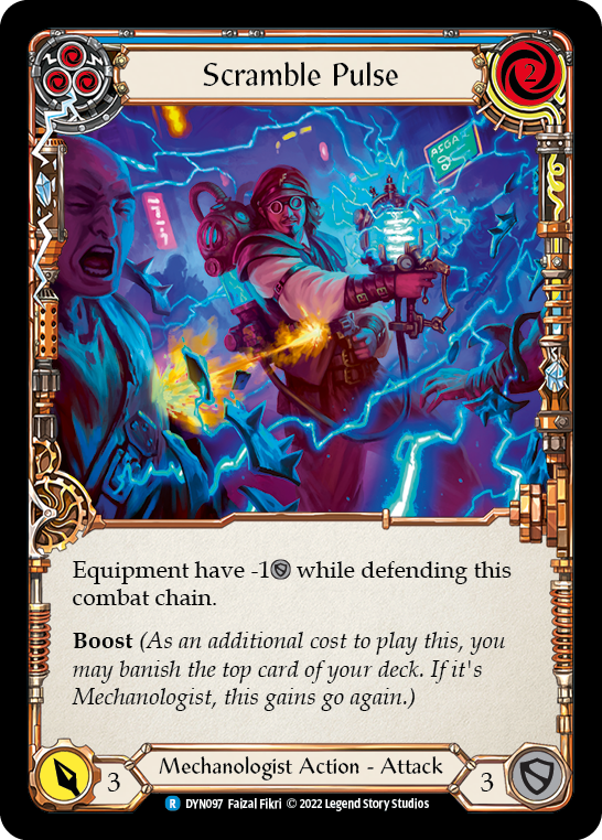 Scramble Pulse (Blue) [DYN097] (Dynasty)  Rainbow Foil - Evolution TCG