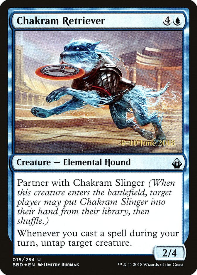 Chakram Retriever (Prerelease) [Battlebond Promos] - Evolution TCG