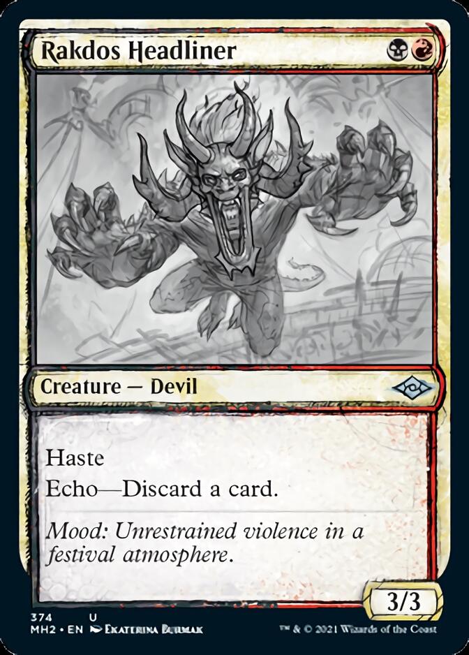 Rakdos Headliner (Sketch) [Modern Horizons 2] - Evolution TCG