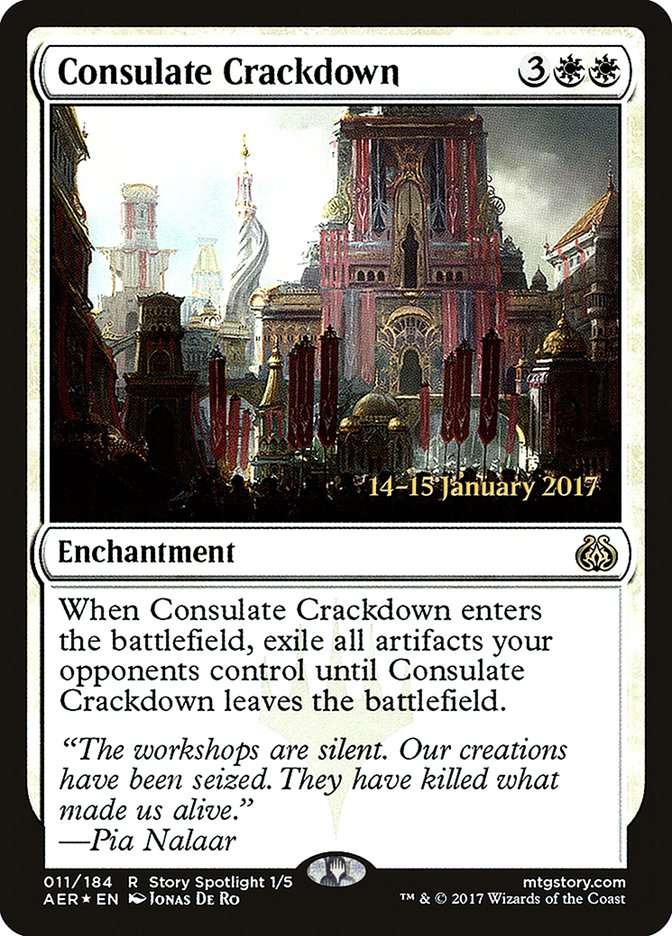 Consulate Crackdown [Aether Revolt Prerelease Promos] - Evolution TCG