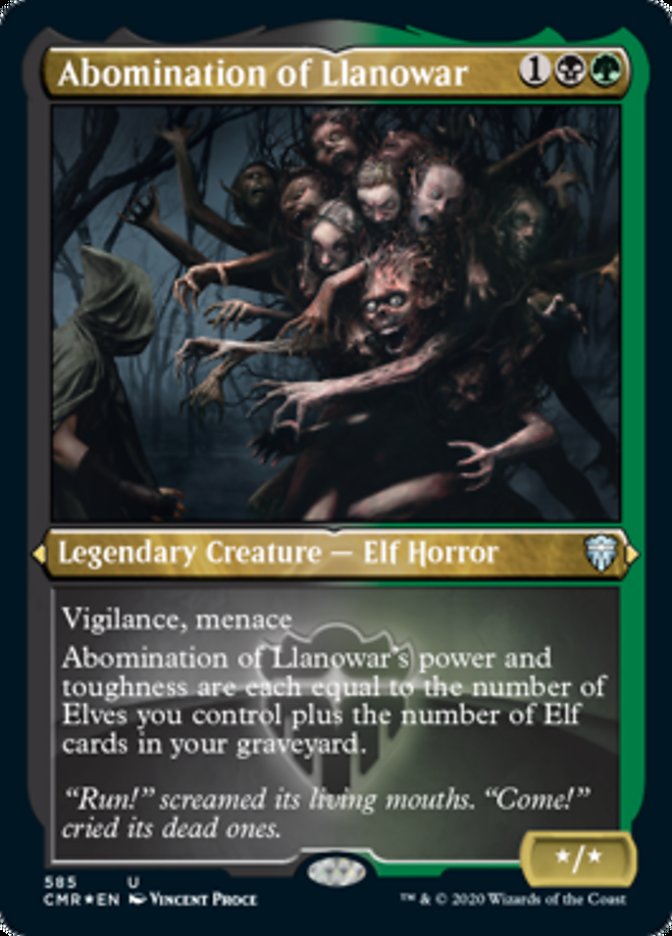 Abomination of Llanowar (Etched) [Commander Legends] - Evolution TCG