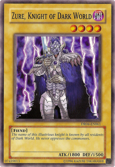 Zure, Knight of Dark World [DR04-EN061] Common - Evolution TCG