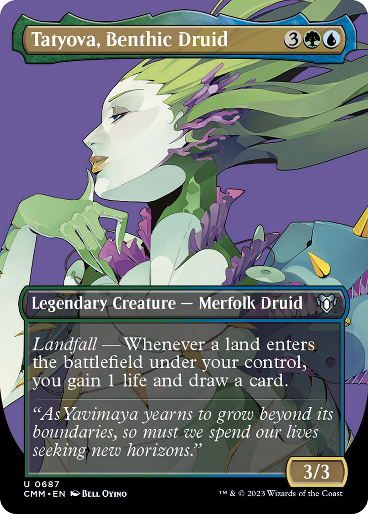 Tatyova, Benthic Druid (Borderless Profile) [Commander Masters] - Evolution TCG
