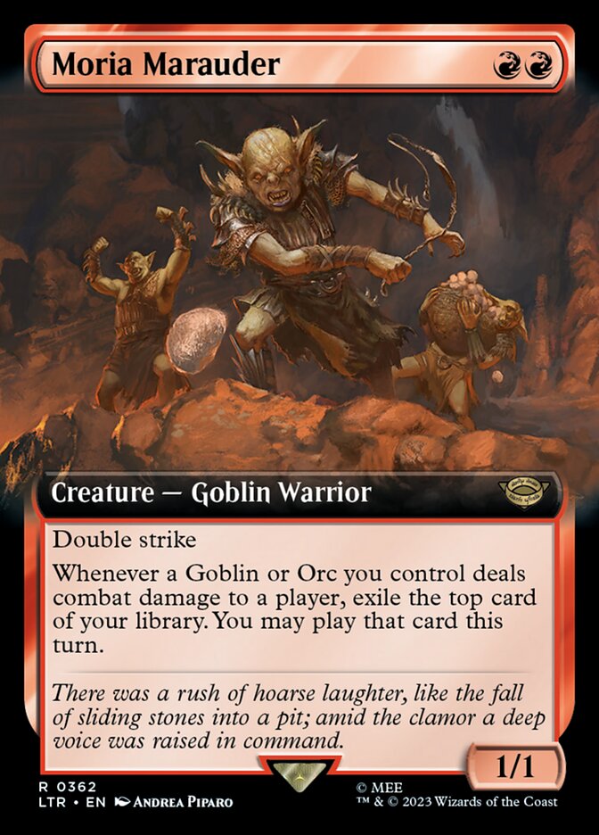 Moria Marauder (Extended Art) [The Lord of the Rings: Tales of Middle-Earth] - Evolution TCG
