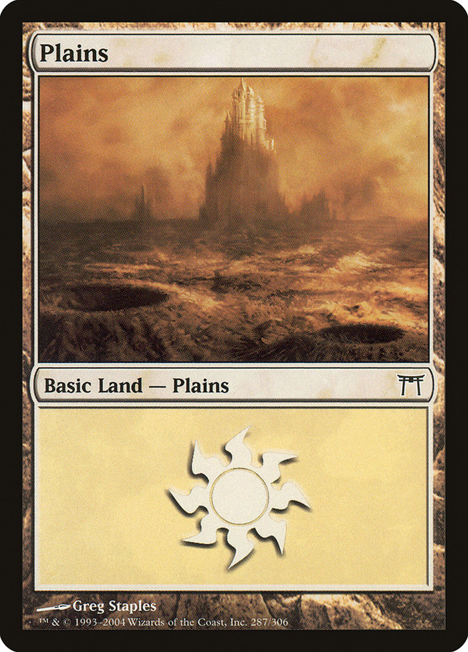 Plains (287) [Champions of Kamigawa] - Evolution TCG