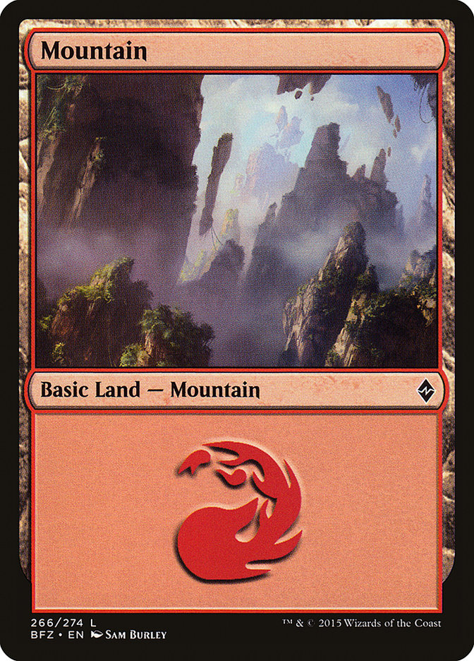 Mountain (266) [Battle for Zendikar] - Evolution TCG