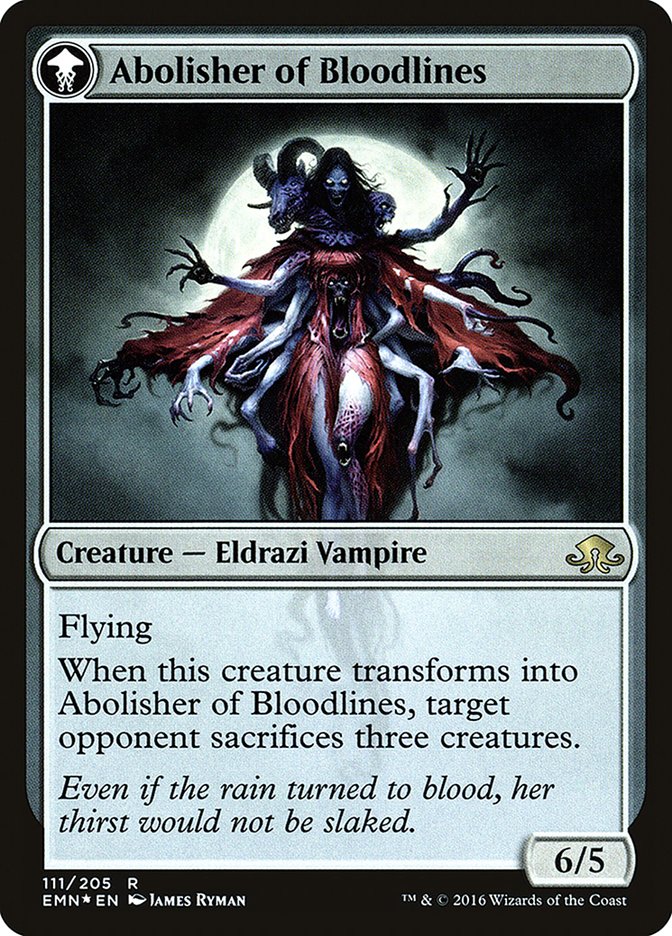 Voldaren Pariah // Abolisher of Bloodlines [Eldritch Moon Prerelease Promos] - Evolution TCG