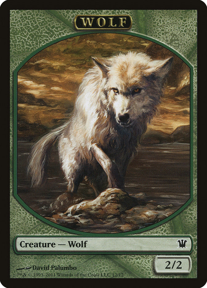 Wolf Token (12/12) [Innistrad Tokens] - Evolution TCG