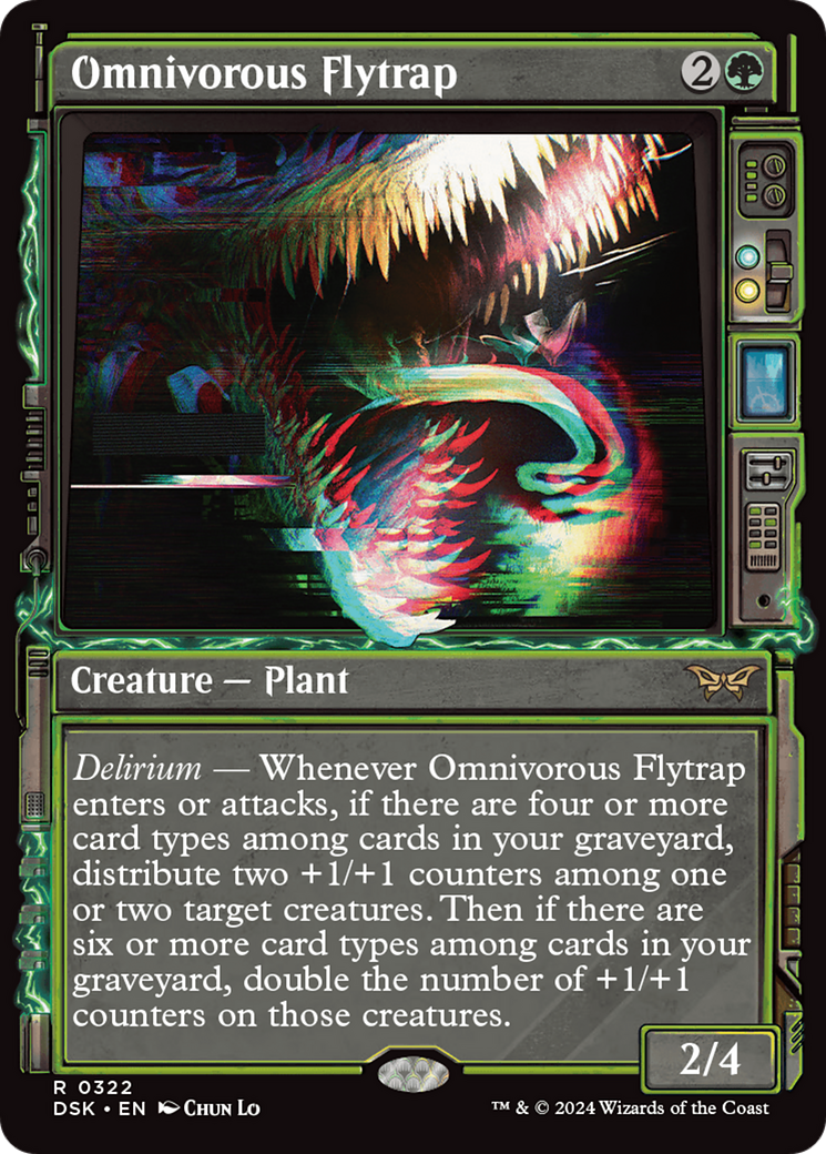 Omnivorous Flytrap (Showcase) [Duskmourn: House of Horror] - Evolution TCG