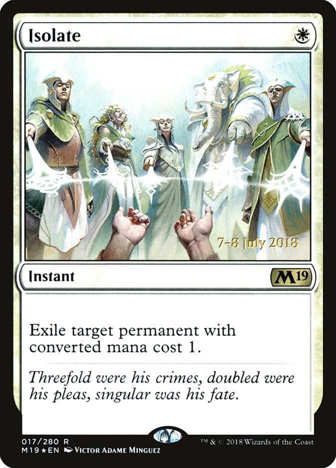 Isolate [Core Set 2019 Prerelease Promos] - Evolution TCG