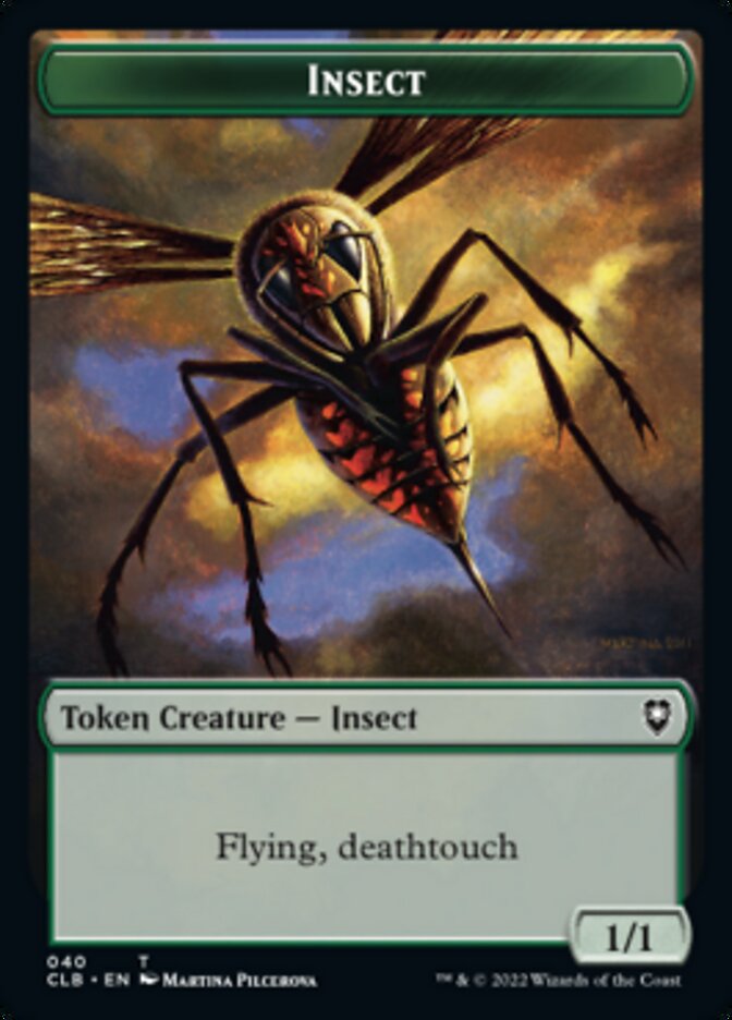 Spider // Insect Double-Sided Token [Commander Legends: Battle for Baldur's Gate Tokens] - Evolution TCG