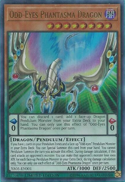 Odd-Eyes Phantasma Dragon [YA05-EN001] Ultra Rare - Evolution TCG