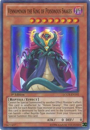 Vennominon the King of Poisonous Snakes [LCGX-EN192] Super Rare - Evolution TCG