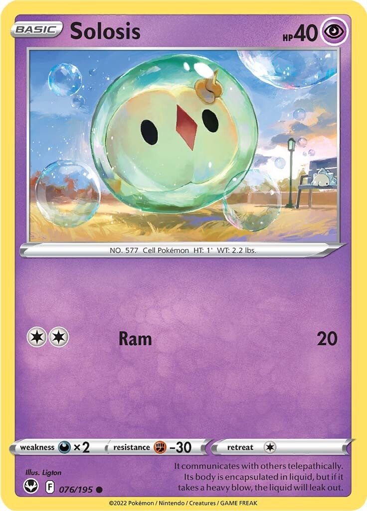 Solosis (076/195) [Sword & Shield: Silver Tempest] - Evolution TCG