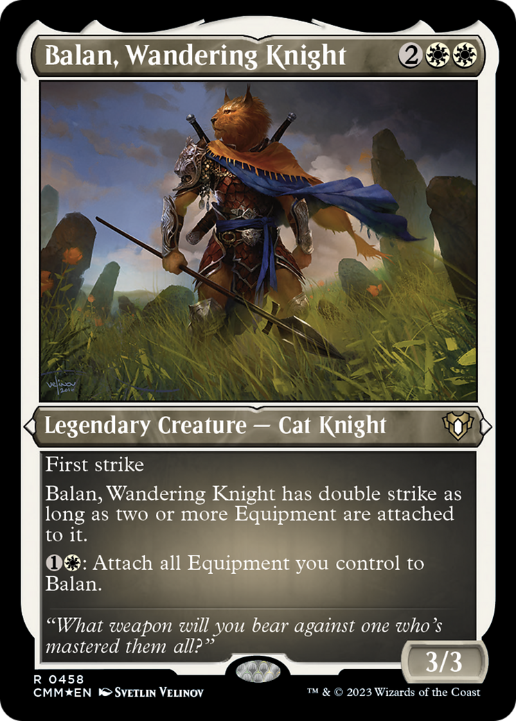 Balan, Wandering Knight (Foil Etched) [Commander Masters] - Evolution TCG