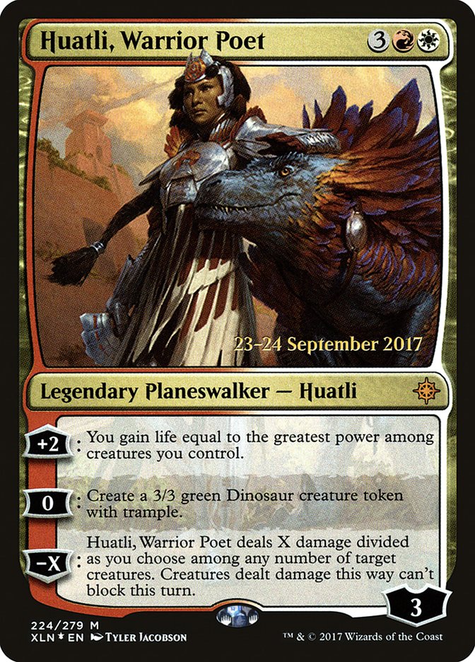 Huatli, Warrior Poet [Ixalan Prerelease Promos] - Evolution TCG