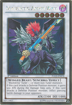 Blackwing Armed Wing [PGLD-EN078] Gold Rare - Evolution TCG