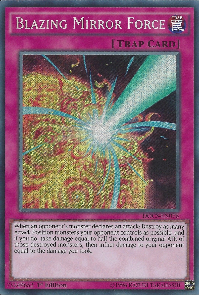 Blazing Mirror Force [DOCS-EN076] Secret Rare - Evolution TCG