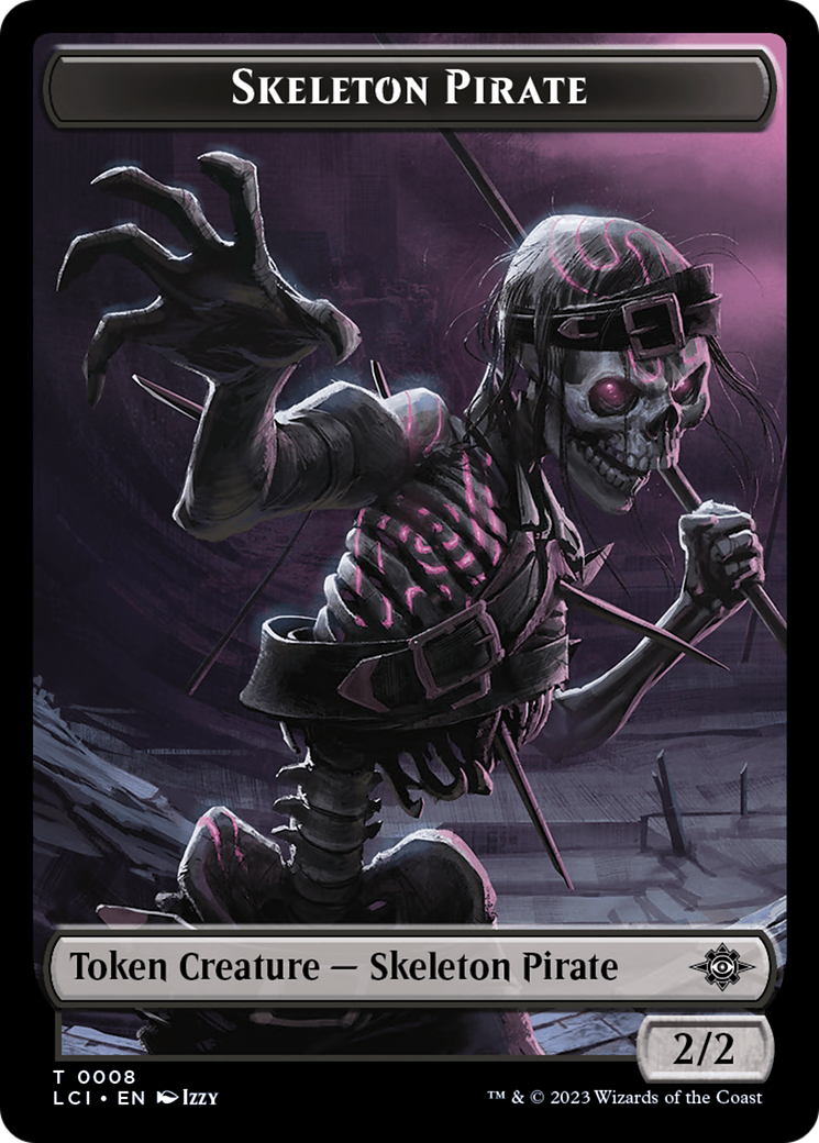 Vampire // Skeleton Pirate Double-Sided Token [The Lost Caverns of Ixalan Tokens] - Evolution TCG