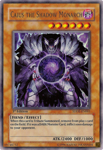 Caius the Shadow Monarch [SDDE-EN001] Ultra Rare - Evolution TCG