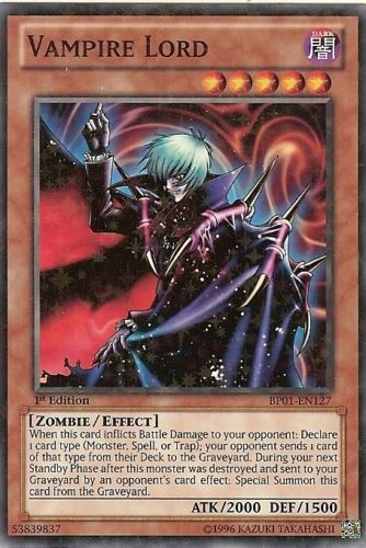 Vampire Lord [BP01-EN127] Starfoil Rare - Evolution TCG
