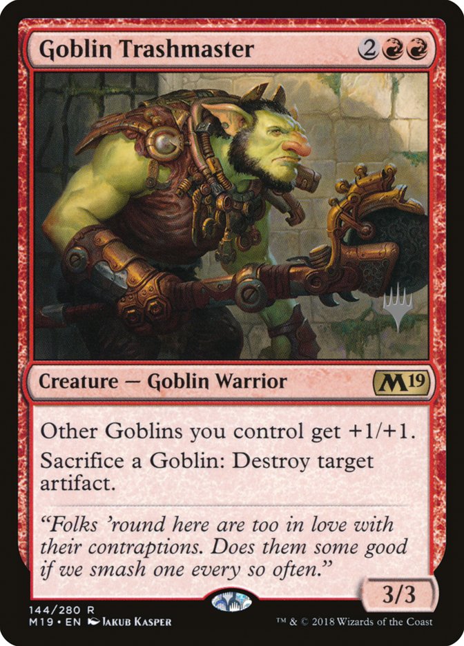 Goblin Trashmaster (Promo Pack) [Core Set 2019 Promos] - Evolution TCG