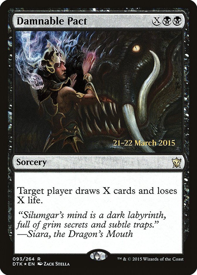 Damnable Pact [Dragons of Tarkir Prerelease Promos] - Evolution TCG