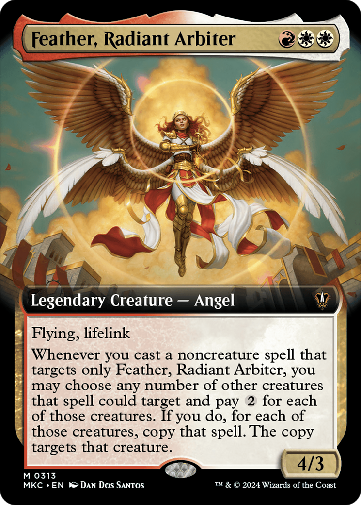 Feather, Radiant Arbiter (Extended Art) [Murders at Karlov Manor Commander] - Evolution TCG