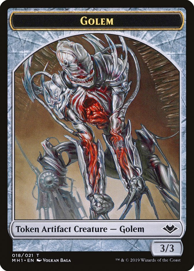 Soldier (004) // Golem (018) Double-Sided Token [Modern Horizons Tokens] - Evolution TCG