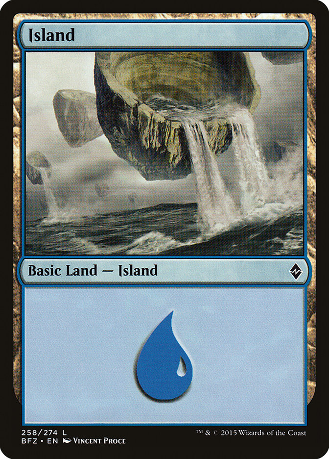 Island (258) [Battle for Zendikar] - Evolution TCG