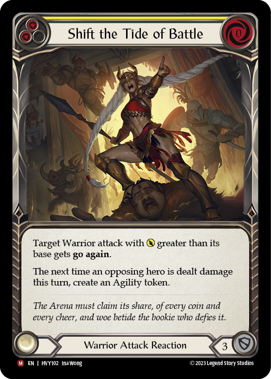 Shift the Tide of Battle [HVY102] (Heavy Hitters)  Rainbow Foil - Evolution TCG