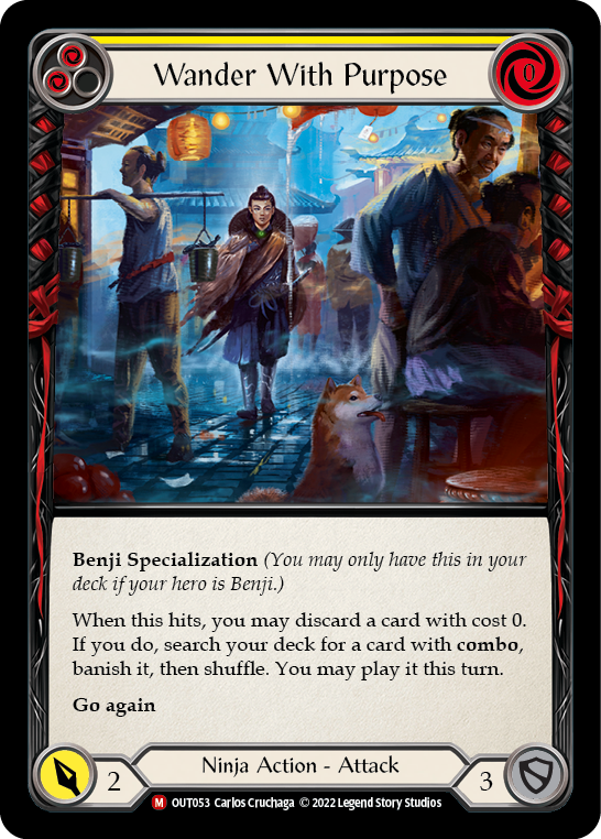 Wander With Purpose [OUT053] (Outsiders)  Rainbow Foil - Evolution TCG