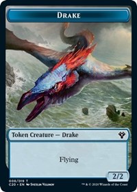 Drake // Goblin Warrior Double-Sided Token [Commander 2020 Tokens] - Evolution TCG