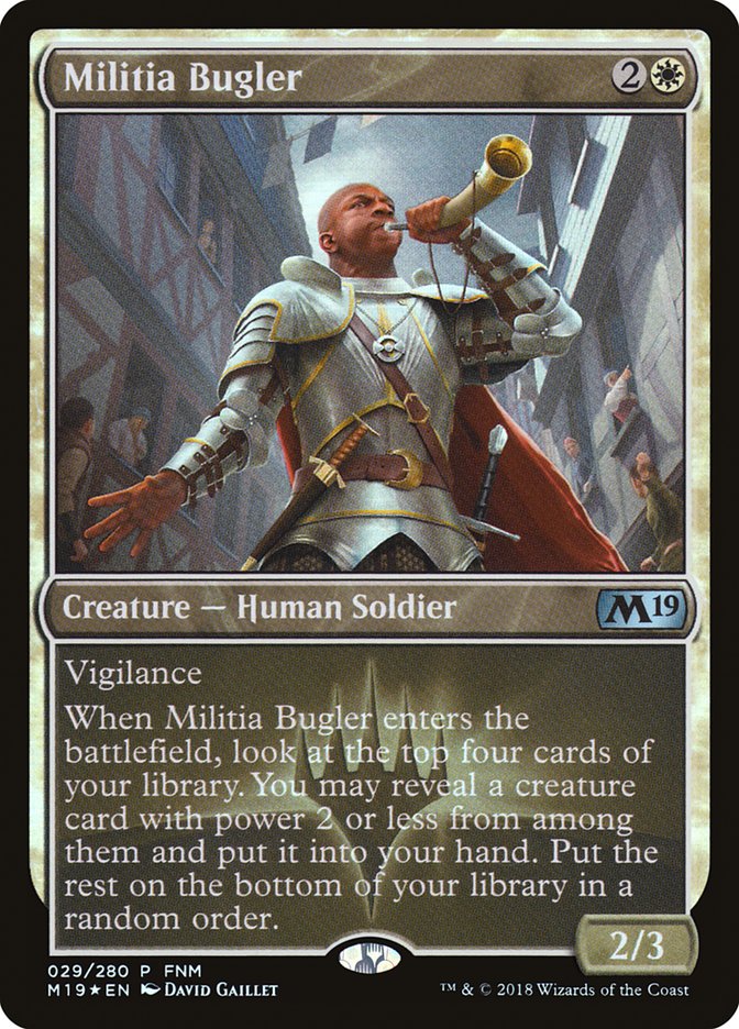 Militia Bugler (FNM) [Core Set 2019 Promos] - Evolution TCG