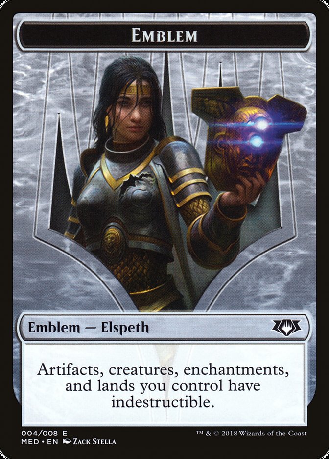 Elspeth, Knight-Errant Emblem [Mythic Edition Tokens] - Evolution TCG
